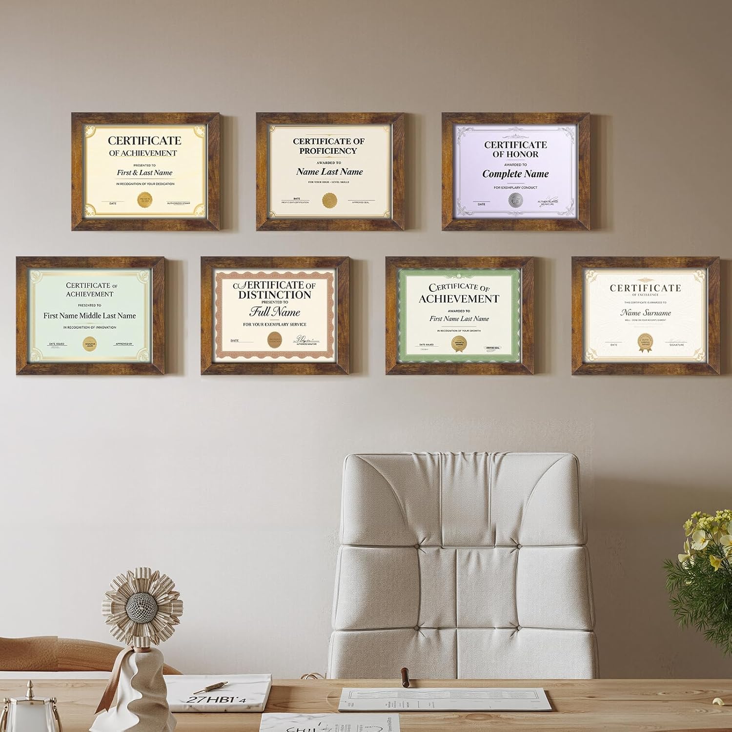 Certifications wall at The Perfect Smile | Bhandup West | Dental Clinic
